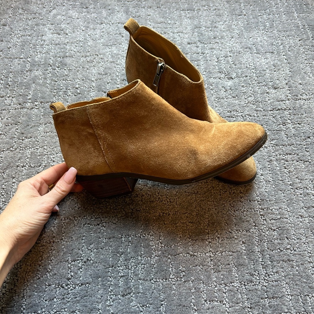 J. Crew Brown Suede Ankle Booties